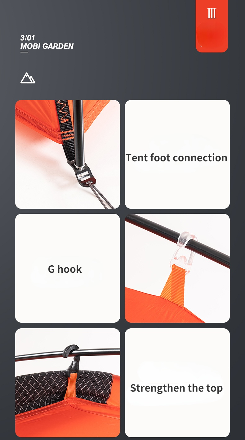 Cheap Goat Tents Mobi Garden Nature Hike Camping Tent Outdoor Light Riding Ultra light Professional Portable Lightweight Tent One Room One Hall   